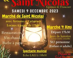 Samedi 9 décembre : Saint- Nicolas à la salle polyvalente de Triaucourt